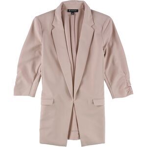 I.N.C Womens Solid One Button Blazer Jacket, pink, M